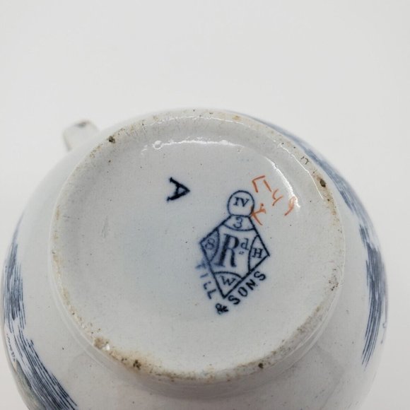 Antique 1869 Till & Sons English Staffordshire Shanghai Pattern Cup Lustre Ware - Picture 5 of 5